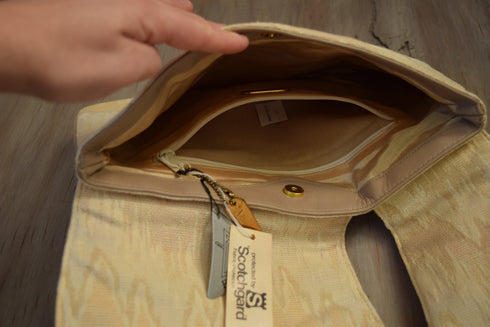 Cream & Beige Clutch - Modern Southwestern New Old Stock