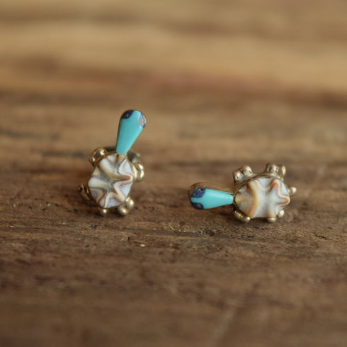 Native American Turtle Stud Earrings