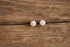 Round Opal Stud Earrings
