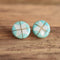 turquoise inlay stud earrings