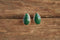 Malachite Tear Drop Earrings
