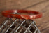 Marbled Red and White Bakelite Bangle 1/4 inch Square Spacer