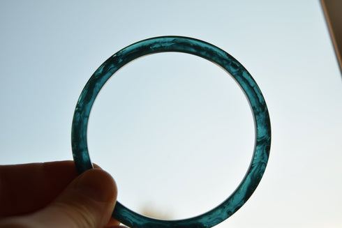 Blue Moon Prystal Bakelite Bangle Spacer