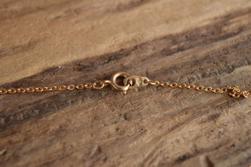 Butterfly Flower Necklace White and Gold Toned