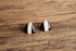 Black and White Triangle Earrings