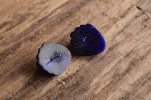 Violet Art Deco Retro Earrings