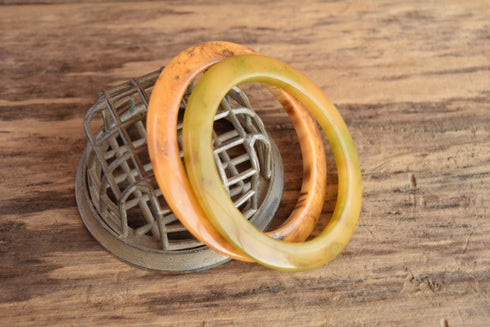 Flying Saucer Bakelite Bangle - You Pick