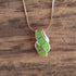 Gaspeite Sterling Silver Pendant Necklace