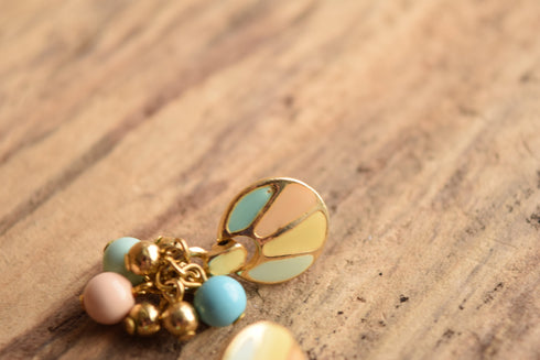 Pastel Balloon Dangle Stud Earrings