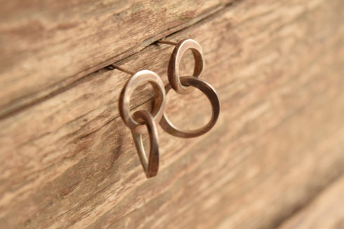 Double Hoop Sterling Earrings