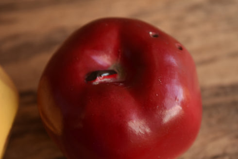Apple Shaped Salt and Pepper Shakers