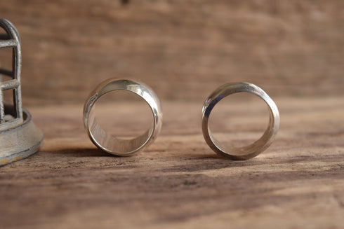 Wide Sterling Silver Band Ring - You Pick Your Style