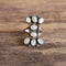 Mother of Pearl Cluster Ring Native American Size 8