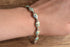 Opal Inlay Bracelet Signed AD Native American