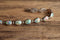 Opal Inlay Bracelet Signed AD Native American