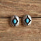 Southwestern Shadowbox Turquoise Earrings