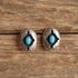 Southwestern Shadowbox Turquoise Earrings