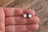 Round Opal Stud Earrings