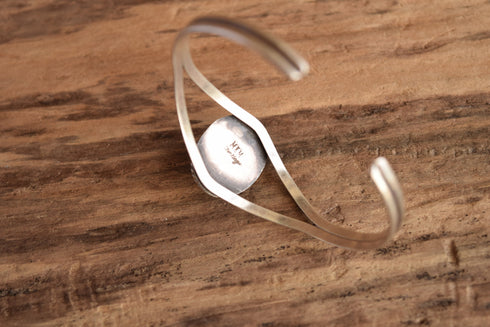 Howlite Sterling Silver Native Cuff