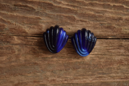 Violet Art Deco Retro Earrings