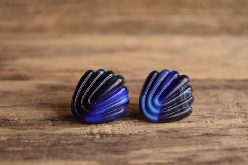 Violet Art Deco Retro Earrings