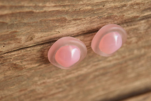 Frosted Pink Moon Glow Earrings