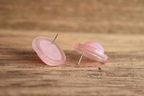 Frosted Pink Moon Glow Earrings