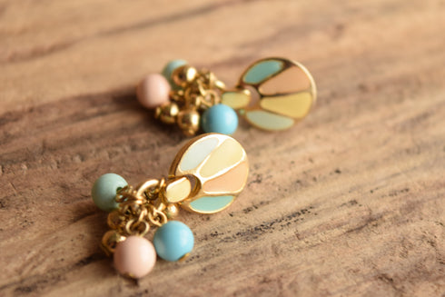 Pastel Balloon Dangle Stud Earrings