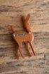 Wood Fawn Brooch