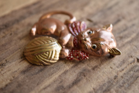 Kitty Cat Brooch