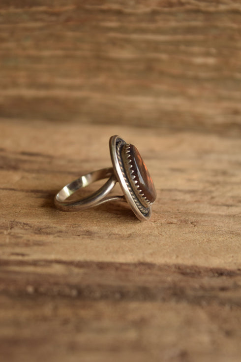 Fire Agate Ring Size 7