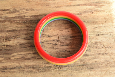 Rainbow Plastic Bangle