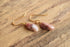 Pink Lace Agate Dangle Earrings