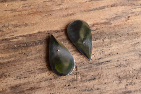 Teardrop Inlay Stud Earrings