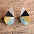Tear Drop Shaped Inlay Earrings