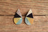 Teardrop Inlay Stud Earrings