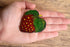 Glitter Strawberry Brooch