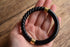 Black Spiral Bangle with Gold Toned Accents - Trifari
