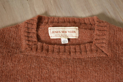 1970's Rust Wool Sweater - Jones New York