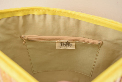 Sunshine Yellow Woven Crossbody bag