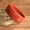 Blood Orange, Dark Coral Plastic Bangle
