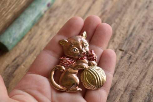 Kitty Cat Brooch