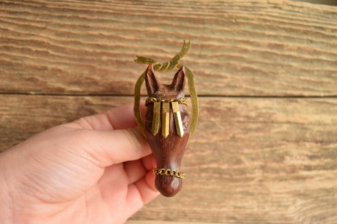 Horse Head Brooch - 1940's Vintage