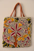 Embroidered Floral Tote