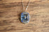 Blue Art Deco Pendant Necklace