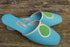 Slip on Mod Shoes - Size 7.5N - Cloudhoppers - 60s Blue slip on heels