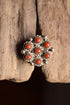 Size 5 Coral Native American Ring