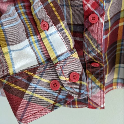 Duluth Trading Co Red Plaid Flannel - Medium
