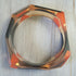 Geometric Orange and Black Bangle