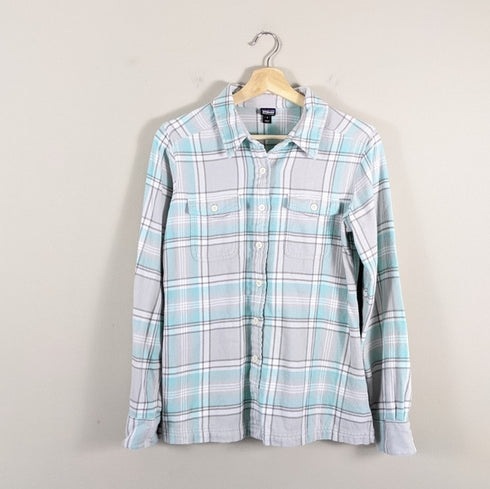 Mint Green & Grey Flannel - patagonia